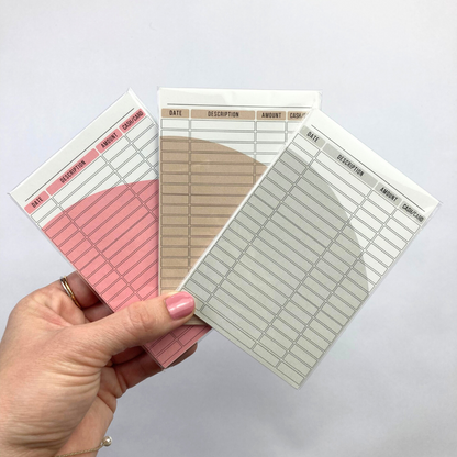 A7 Trackers & Labels | 8 Trackers & 18 Labels | 3 Color Options | Cash Budgeting | No Binder