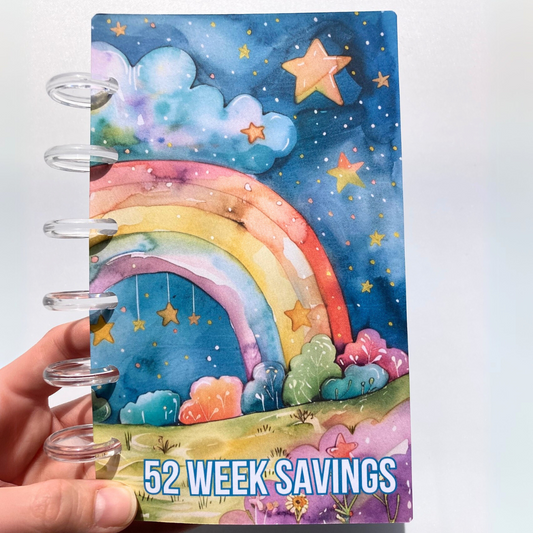 Kids / Baby | 52 Week Savings Challenge Binder | A6 Disc Binder | Cash Budgeting | Money Binder