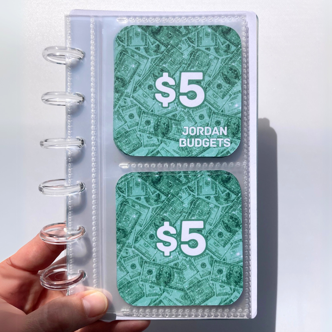 Bling Mini Savings Binder | Mini Monday | 24 Challenge Cards | A6 Disc Binder | Cash Budgeting | Money Binder
