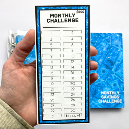 Bling Collection | Monthly Challenge Binder | Cash Budgeting | Money Binder | A6 Size | Disc or Ring Bound Binders