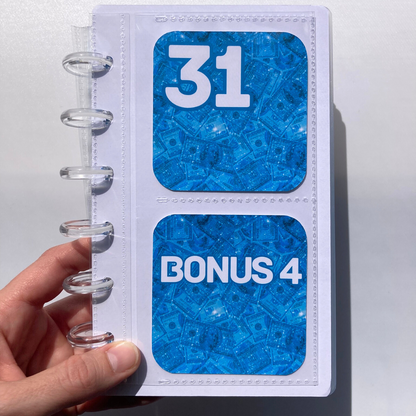 Bling Collection | Monthly Challenge Binder | Cash Budgeting | Money Binder | A6 Size | Disc or Ring Bound Binders