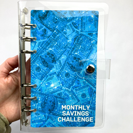 Bling Collection | Monthly Challenge Binder | Cash Budgeting | Money Binder | A6 Size | Disc or Ring Bound Binders