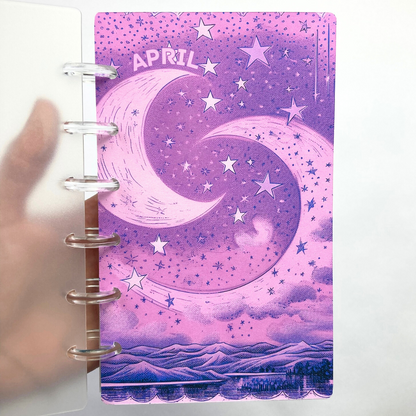 Celestial | April Design | Month Ahead Bills & Savings Binder | 2025 UPDATED DESIGN | Physical Shipped Item | 1 Month
