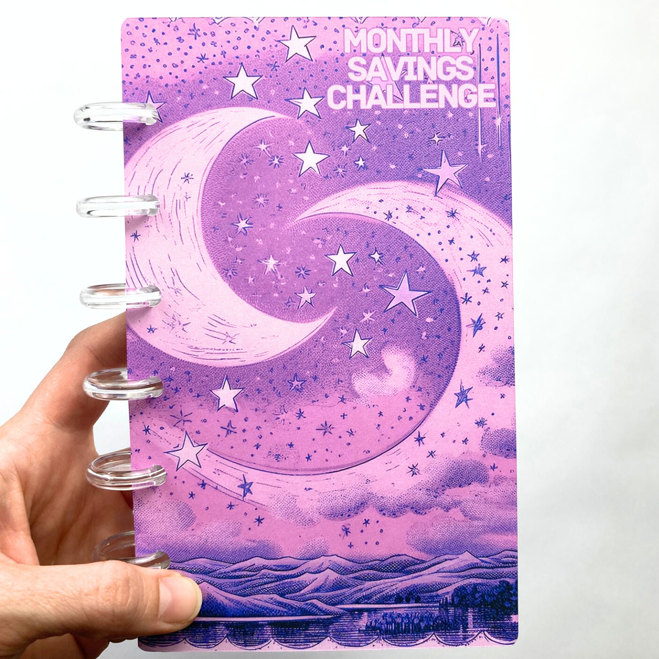 Celestial Collection | Monthly Challenge Binder | Cash Budgeting | Money Binder | A6 Size | Disc or Ring Bound Binders
