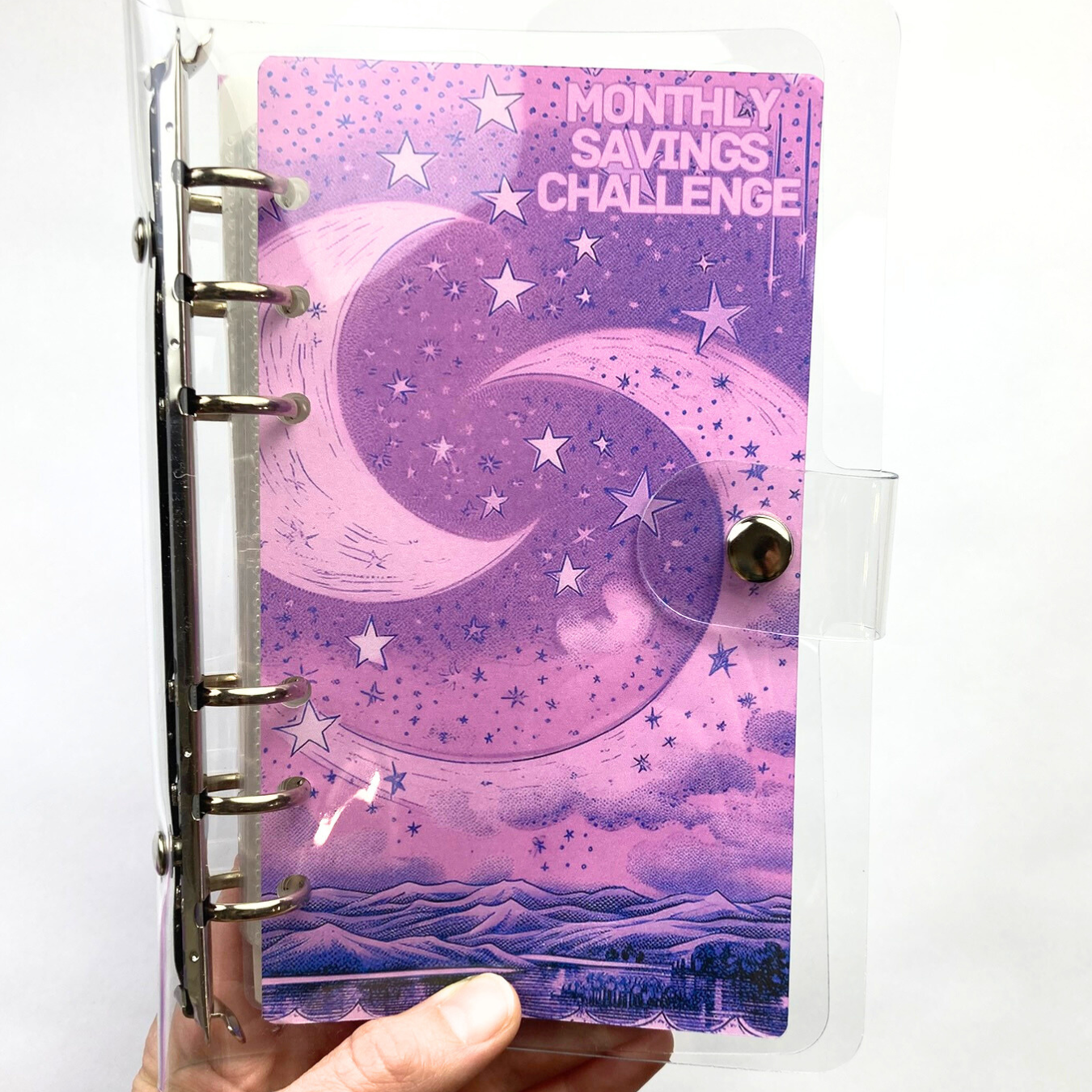 Celestial Collection | Monthly Challenge Binder | Cash Budgeting | Money Binder | A6 Size | Disc or Ring Bound Binders