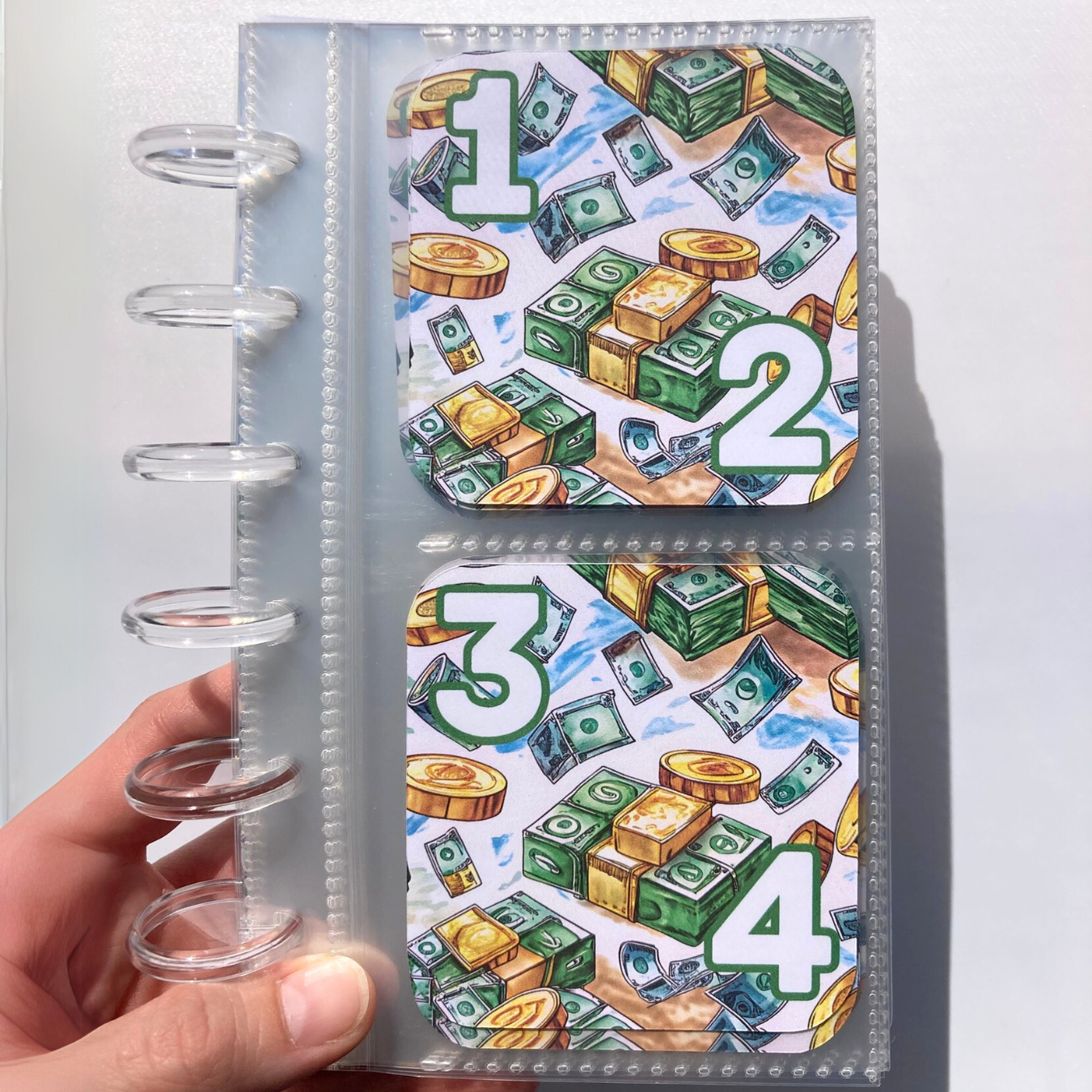 100 Envelope Savings Binder $5,050 Debt Payoff / Money Design | A6 Disc Binder | Cash Budgeting | Money Binder