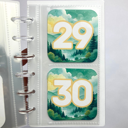 Nature | Month Ahead Bills & Savings Binder | 2025 UPDATED DESIGN | Physical Shipped Item | 1 Month