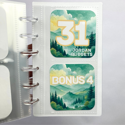 Nature | Month Ahead Bills & Savings Binder | 2025 UPDATED DESIGN | Physical Shipped Item | 1 Month