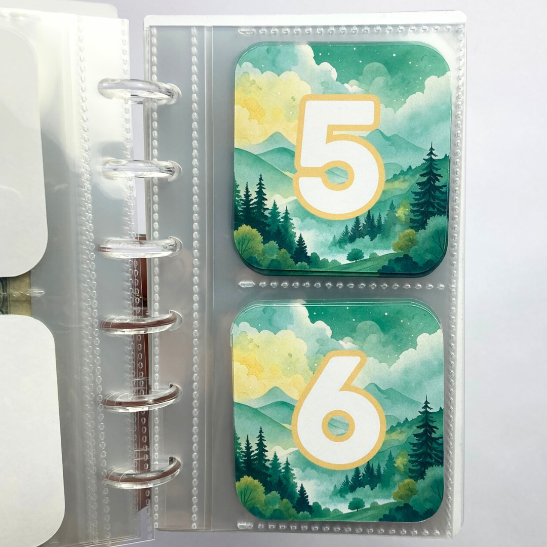 Nature | Month Ahead Bills & Savings Binder | 2025 UPDATED DESIGN | Physical Shipped Item | 1 Month