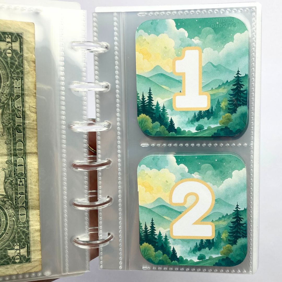 Nature | Month Ahead Bills & Savings Binder | 2025 UPDATED DESIGN | Physical Shipped Item | 1 Month