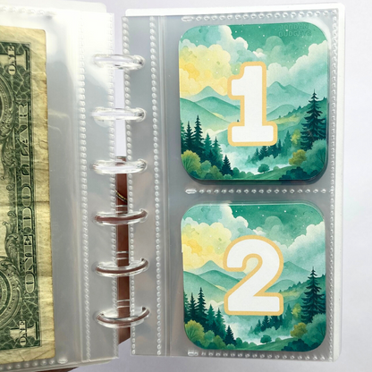 Nature | Month Ahead Bills & Savings Binder | 2025 UPDATED DESIGN | Physical Shipped Item | 1 Month