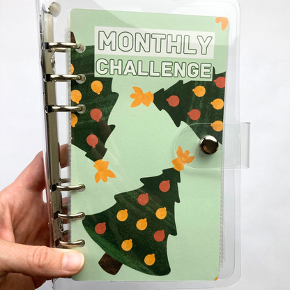 Holiday | Monthly Challenge Binder | Cash Budgeting | Money Binder | A6 Size | Disc or Ring Bound Binders