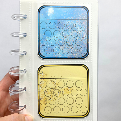 Holiday Mini Savings Binder | Mini Monday | 24 Challenge Cards | A6 Disc Binder | Cash Budgeting | Money Binder