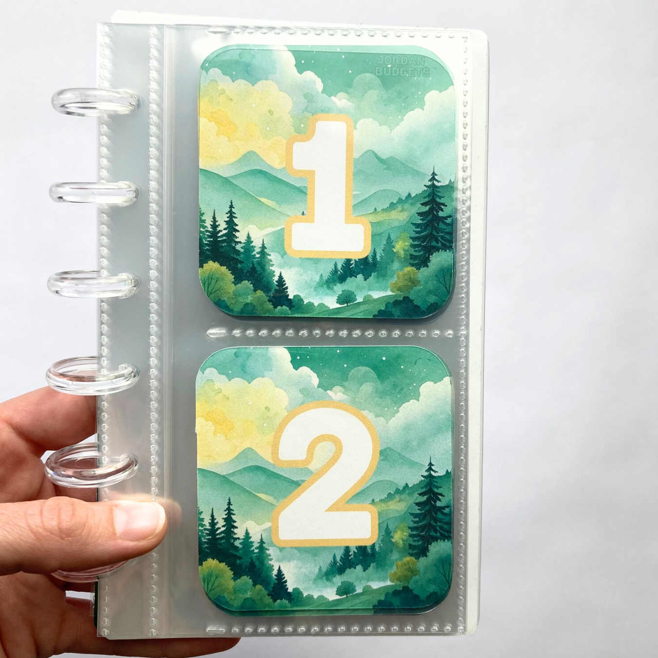 Mountains | Monthly Challenge Binder | Cash Budgeting | Money Binder | A6 Size | Disc or Ring Bound Binders