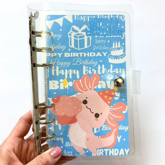 Happy Birthday | Monthly Challenge Binder | Cash Budgeting | Money Binder | A6 Size | Disc or Ring Bound Binders
