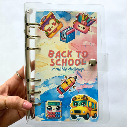 Back to School | Monthly Challenge Binder | Cash Budgeting | Money Binder | A6 Size | Disc or Ring Bound Binders