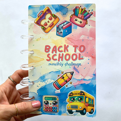 Back to School | Monthly Challenge Binder | Cash Budgeting | Money Binder | A6 Size | Disc or Ring Bound Binders