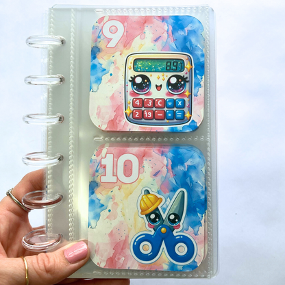 Back to School | Monthly Challenge Binder | Cash Budgeting | Money Binder | A6 Size | Disc or Ring Bound Binders