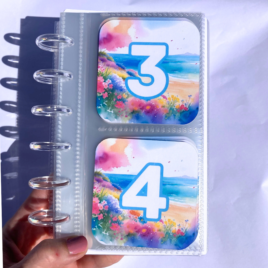 Sand & Sun | Monthly Challenge Binder | Cash Budgeting | Money Binder | A6 Size | Disc or Ring Bound Binders