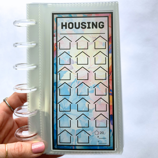 Spring Flowers | One Month Ahead Bills & Savings Binder | Physical Shipped Item