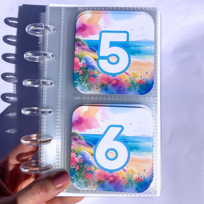 Sand & Sun | June Design | Month Ahead Bills & Savings Binder | 2025 UPDATED DESIGN | Physical Shipped Item | 1 Month