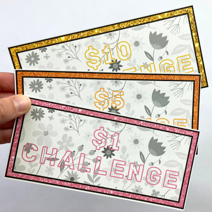 50 A6 Size Savings Challenge Cards | Thick Cardstock | Physical Shipped Item | No Binder