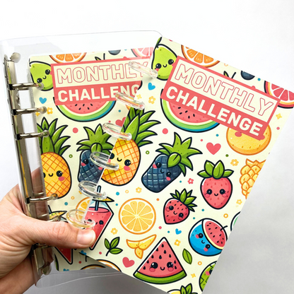 Summer | Monthly Challenge Binder | Cash Budgeting | Money Binder | A6 Size | Disc or Ring Bound Binders