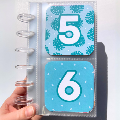 Summer v.1 | 52 Week Savings Challenge Binder | A6 Disc Binder | Cash Budgeting | Money Binder