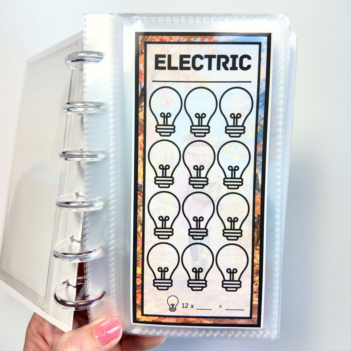 Autumn Escapes Design | One Month Ahead Bills & Savings Binder | Physical Shipped Item