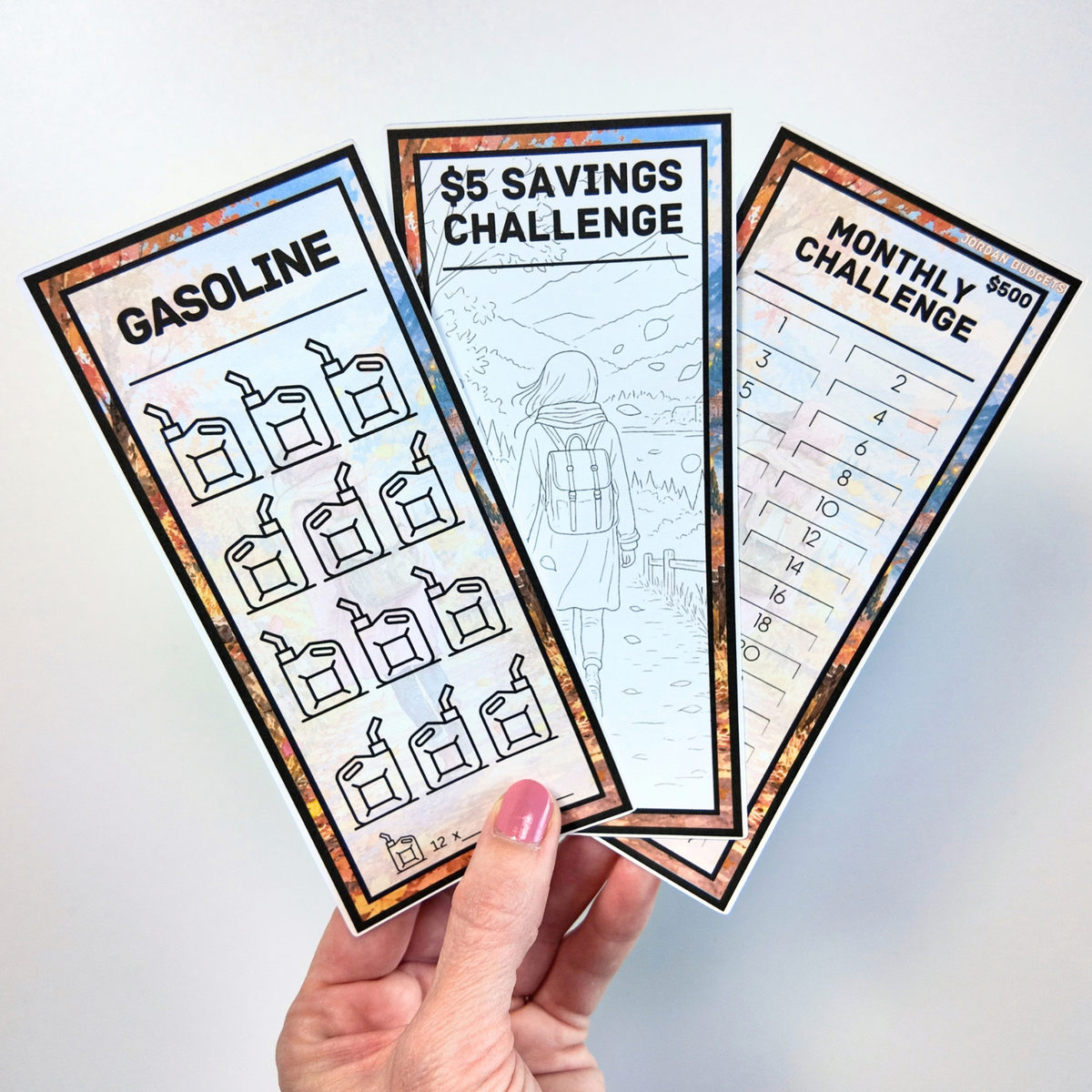 Autumn Escapes Design | One Month Ahead Bills & Savings Binder | Physical Shipped Item